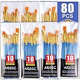 Paint Brush Set, Nylon Hair Brushes for Acrylic Oil Watercolor Painting Artist Professional Painting...