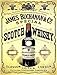 James Buchanan specjalny Glasgow Londyn szkocka whisky retro shabby chic styl vintage zdjęcie metalowa tabliczka na ścianę znak magnes na lodówkę