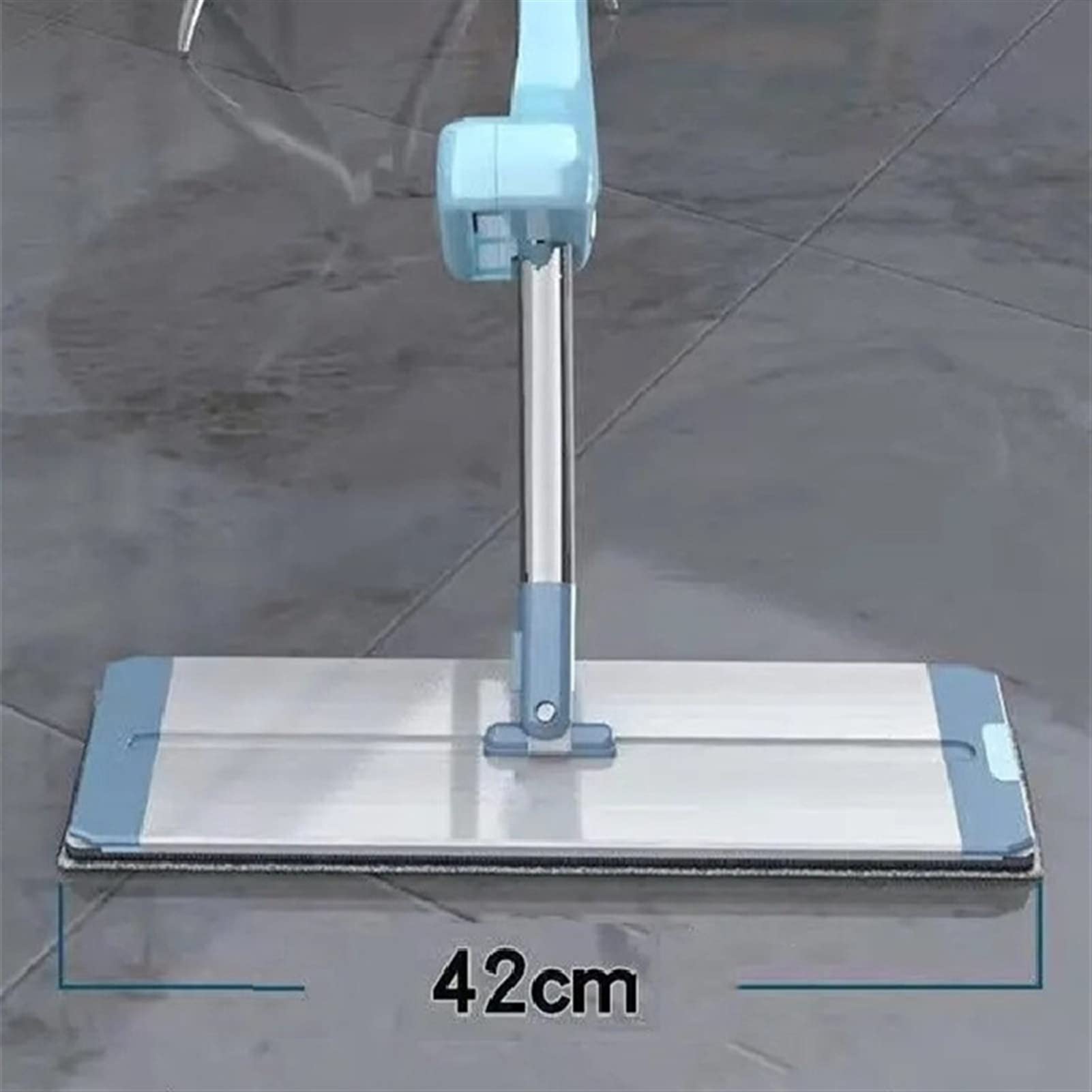 fregar Auto retorno de trapeador plano 360 manos libres de microfibra fregona con 6 almohadillas lavables de microfibra exprimir el trapeador plano for el suelo y la ventana de madera dura Trapeador d