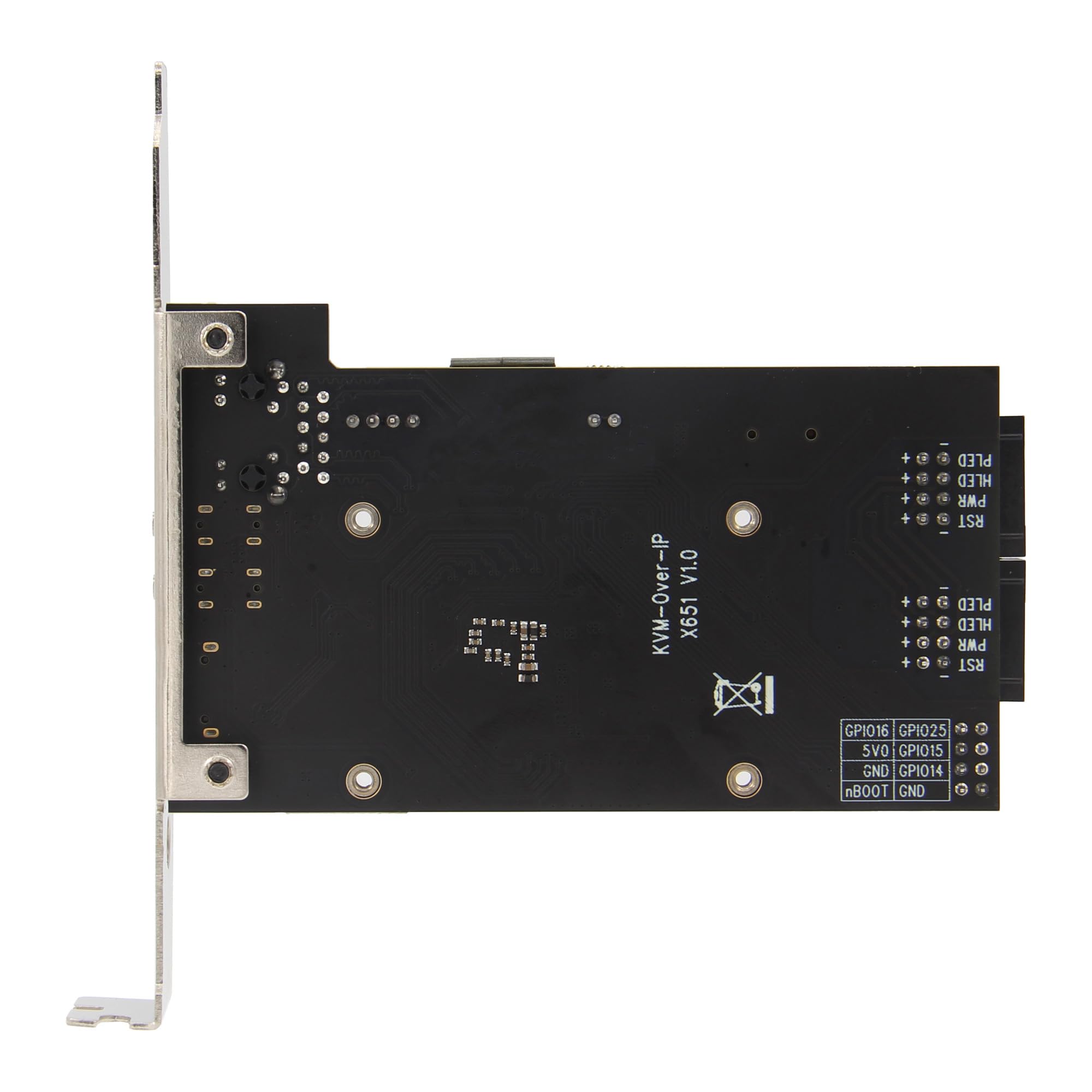 Geekworm X651 Open Source PCIe Versione KVM Over IP Kit per Raspberry Pi CM4 | Supporta KVM V3, PoE, accesso remoto a livello BIOS, controllo alimentazione ATX, Gigabit Ethernet, acquisizione video