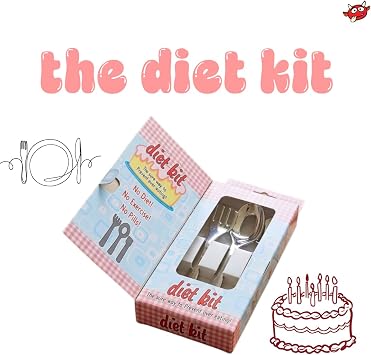 Diabolical DP0195 Diet Kit - Funny Gifts for Women, Novelty Kitchen Gadgets for Home, Gag Gifts Secret Santa for Work Colleagues, Presents for Foodies, Funny Chef Gifts