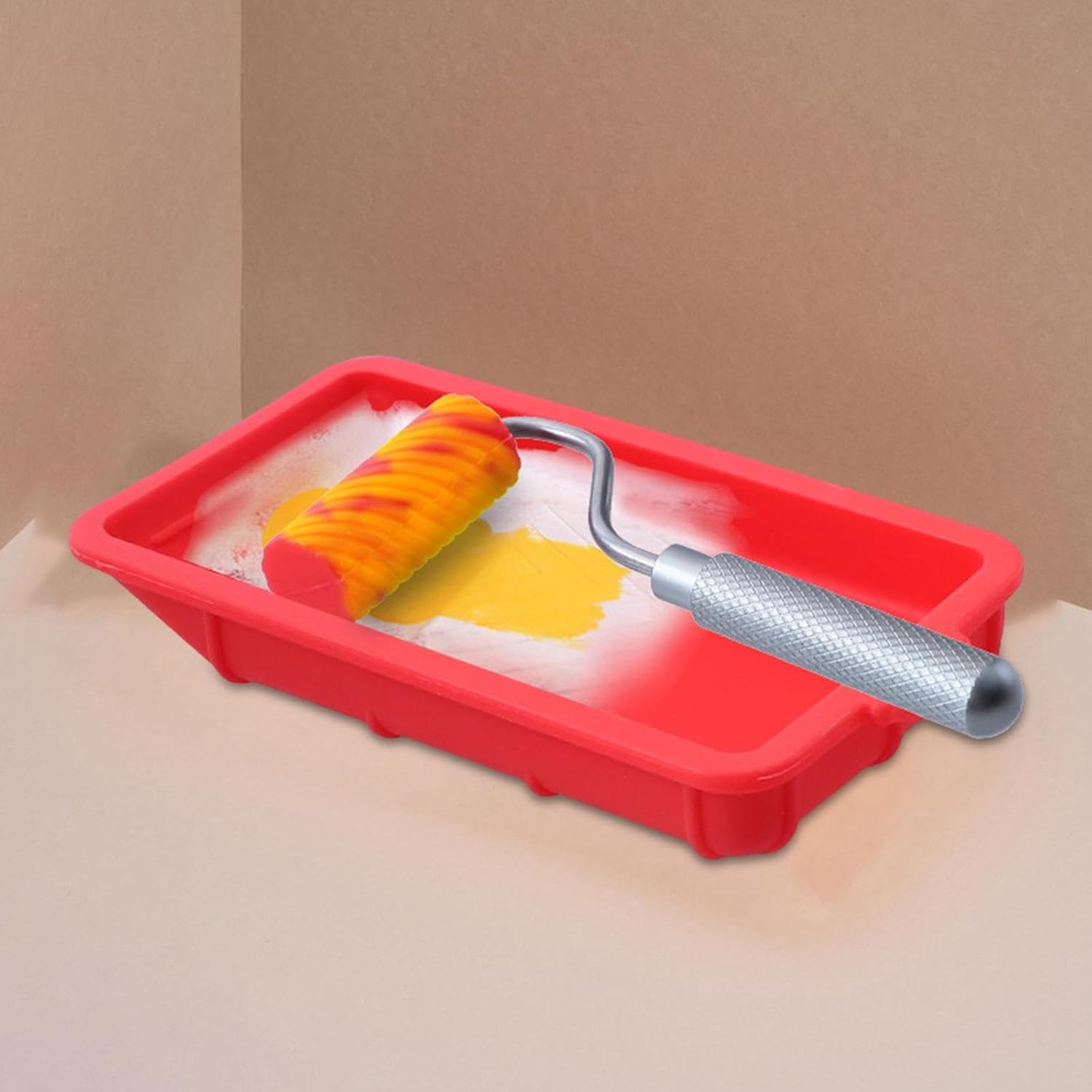Paint Tray with Roller Painting Tools Paint Workers Easy to Clean Convenient Construction Home Improvement Paint Roller Tray