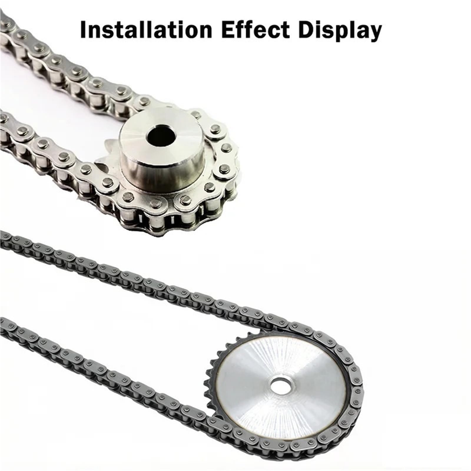 Rollenkette Aus Kohlenstoffstahl 1/4-04C 0,5/1/1,5/5 Meter Rollenkette Industriegetriebe einreihige Kette aus Kohlenstoffstahl/Edelstahl for 04C-Kettenrad(04C(5M)-1pcs)