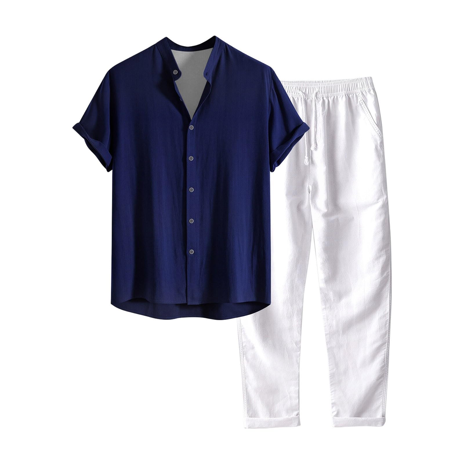 Ensemble homme été ample respirant et vêtement léger décontracté