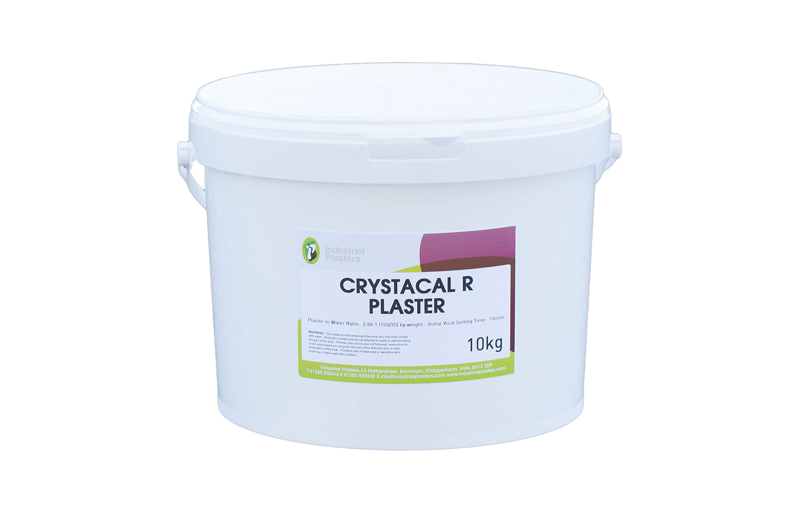 Crystacal R Plaster, Hard White Casting Plaster in Sealed Bucket 10kg