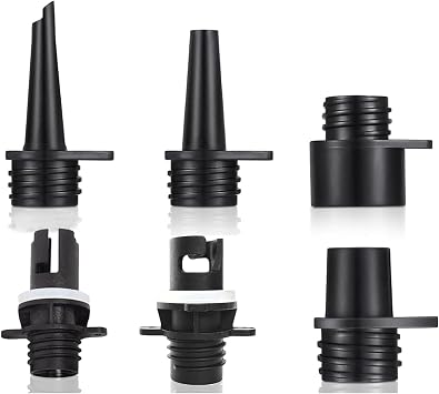 Air Hose Kit with 6 Nozzles 16/20PSI SUP Electric Air Pump Stand Up Paddle Board Pump Accessories Adaptor for Inflatable Boats, Rafts