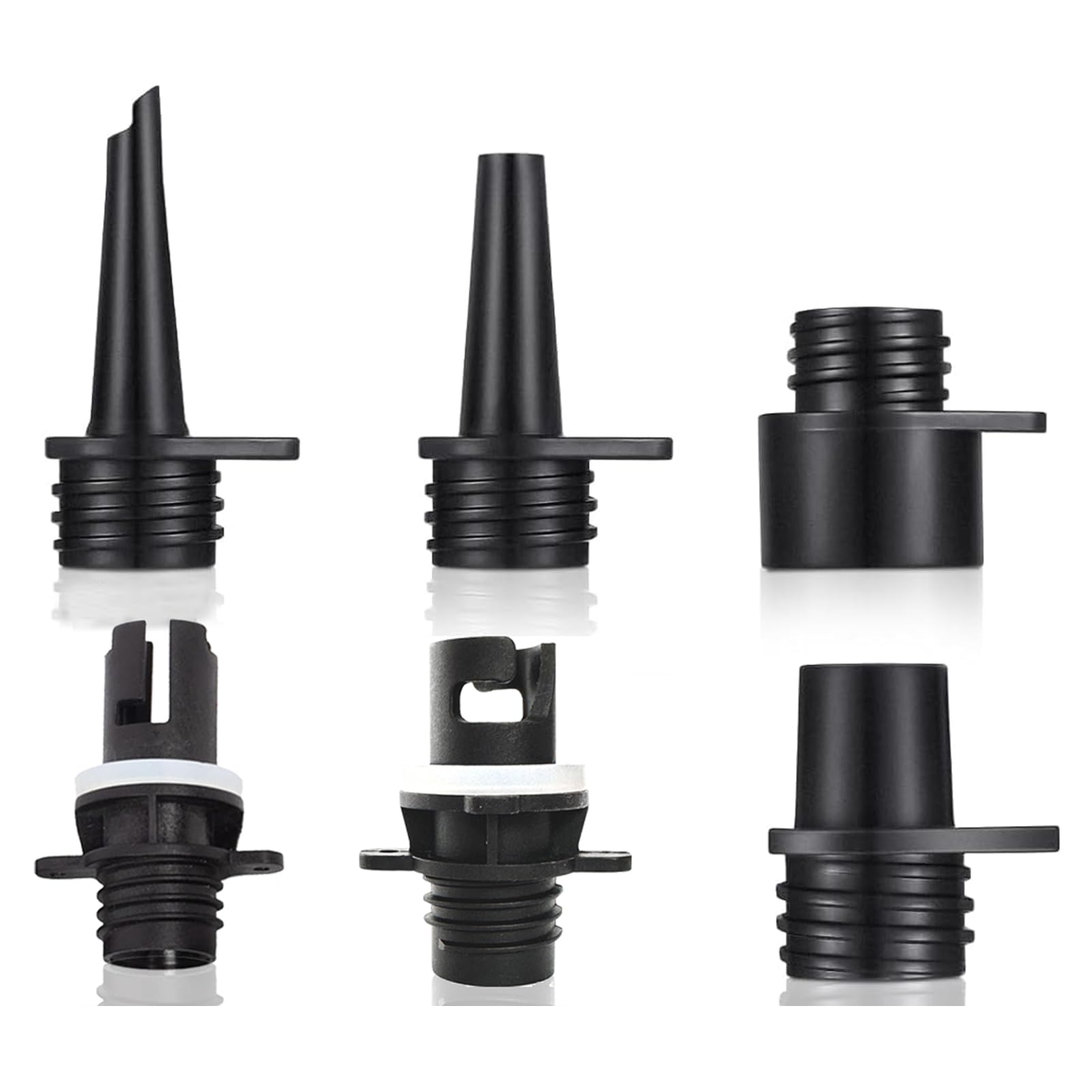 UJEFF Air Hose Kit with 6 Nozzles 16/20PSI SUP Electric Air Pump Stand Up Paddle Board Pump Accessories Adaptor for Inflatable Boats, Rafts