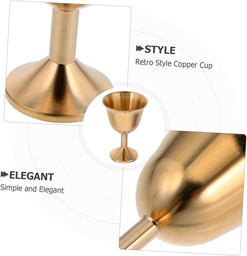 Miniatura 9 de Taza de cáliz de latón Copa de vino Copas decorativas para oficina en casa elegante cáliz primera comunidad