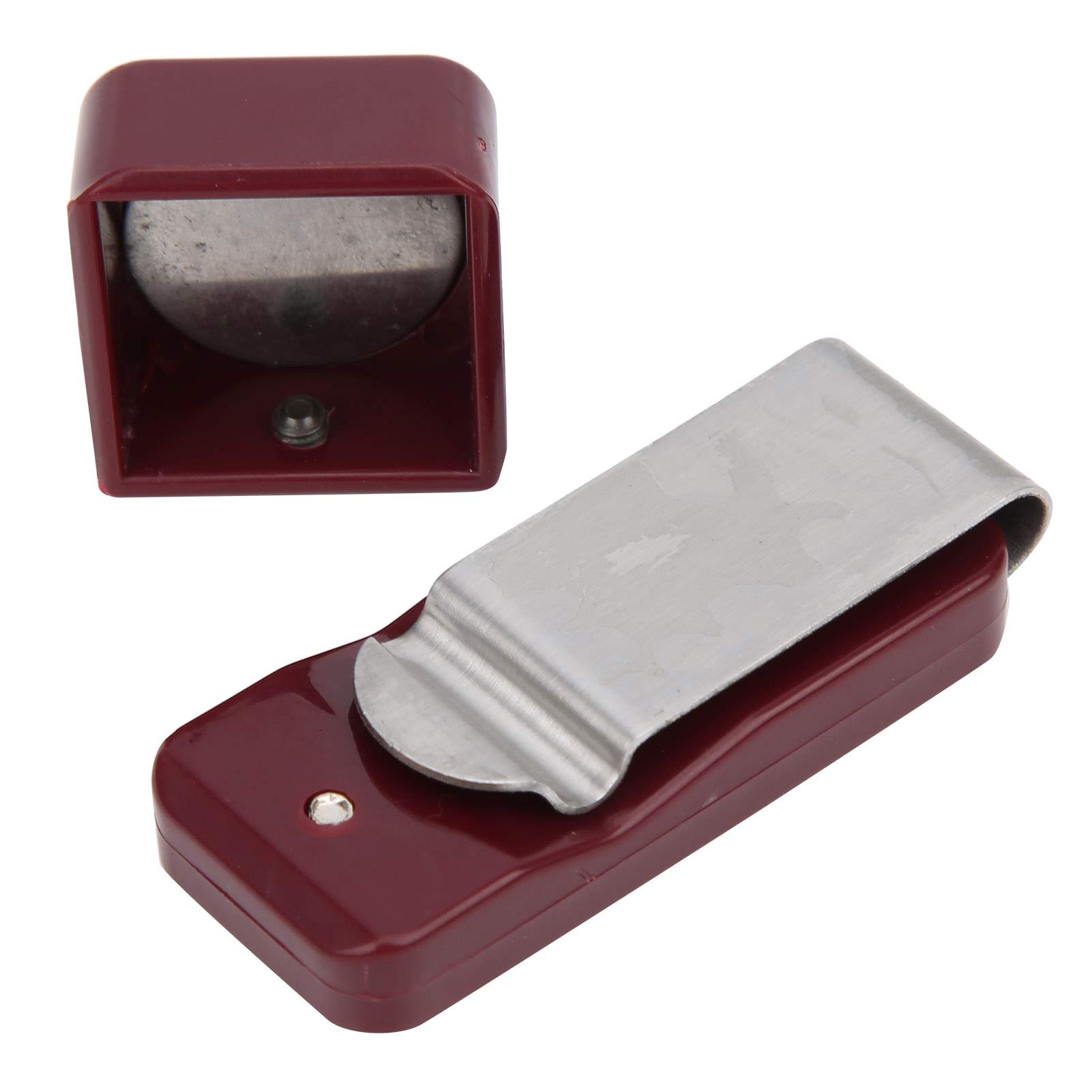 Asixxsix Snooker Chalk Holder, Lightweight Snooker Chalk Cover, Coffee Color for Billiards Snooker