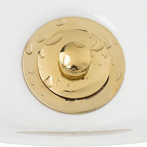 Miniatura 4 de Artiwell Push & Lock - Juego de molduras para bañera con placa frontal de desbordamiento de un solo orificio, kit de conversión de bañera con barra