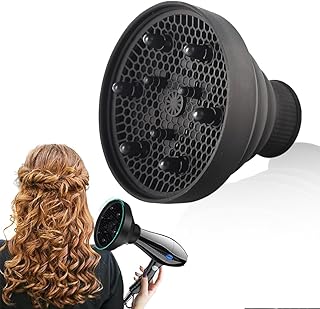 موزع شعر عالمي من السيليكون لمجفف الشعر سيليكون قابل للطي لمعظم مجففات ايهي قطعة واحدة برتقالي
