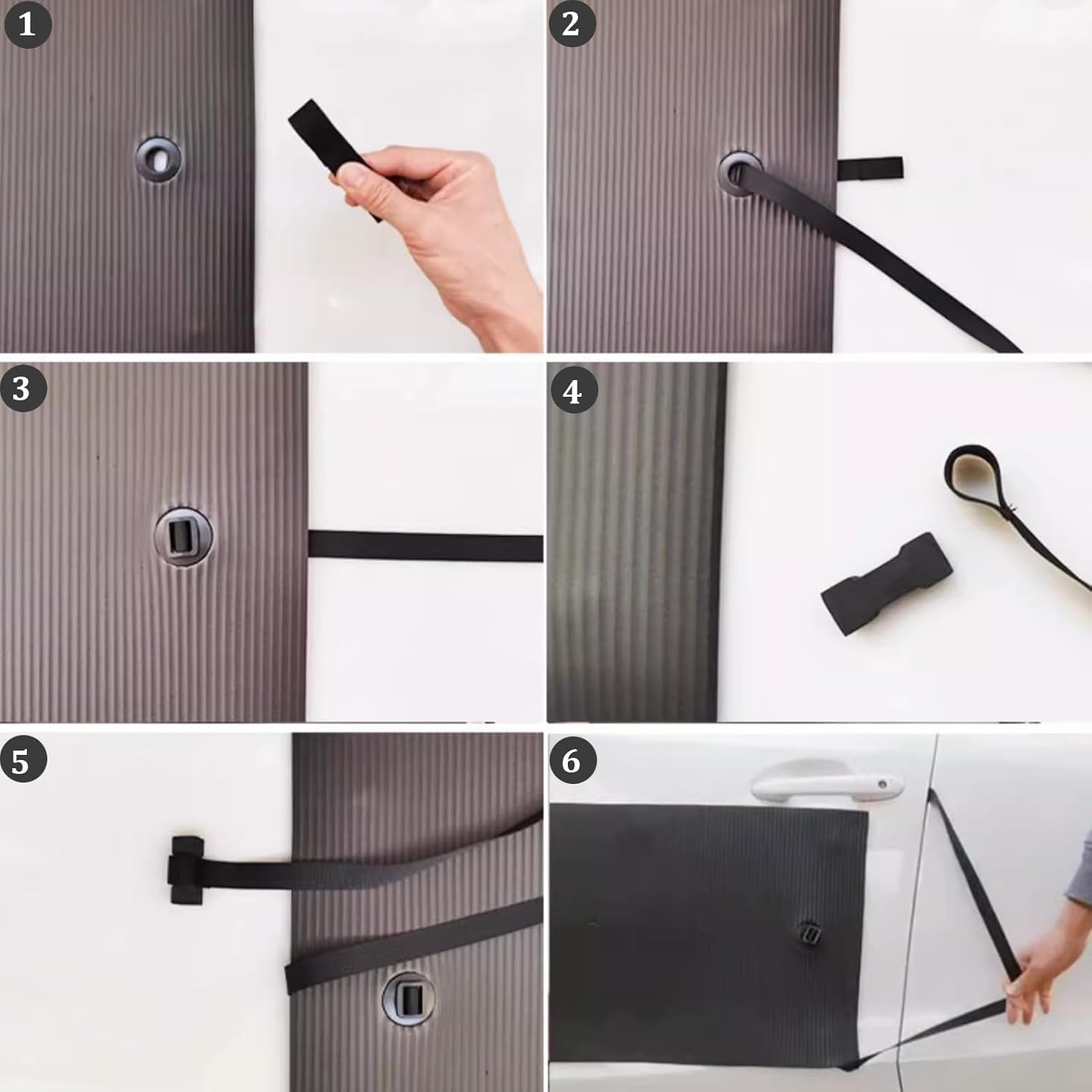 2 Pcs Magnetic Car Door Protector, Car Magnet Bumper, Removable Car Door Guard, Prevents Dents, Universal Exterior Car Accessories for Cars SUVs (31.5"x9.8")