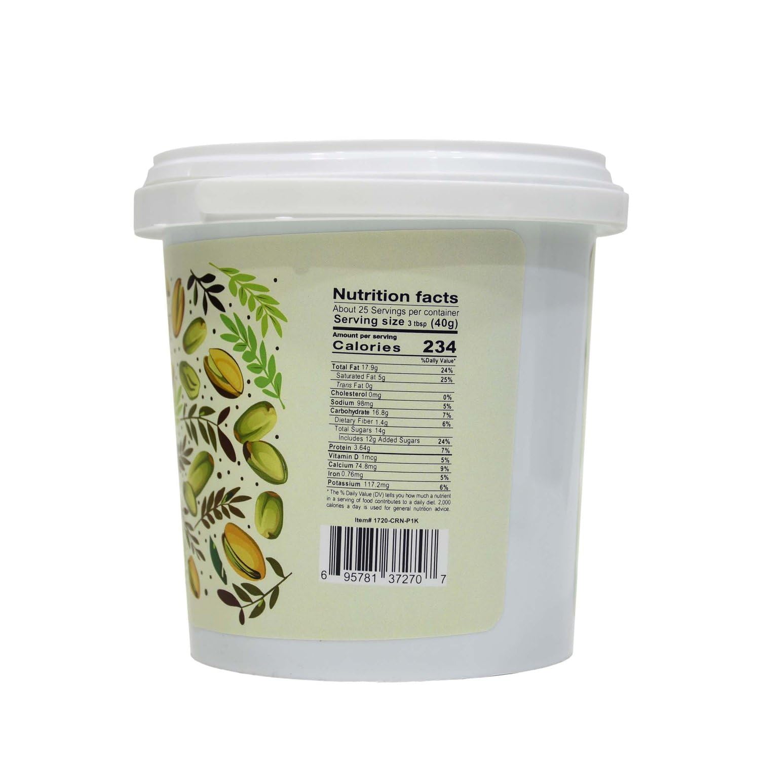 Crunchy Pistachio Spread, Spreadable Pistachio Cream, 35.27 oz (1KG)