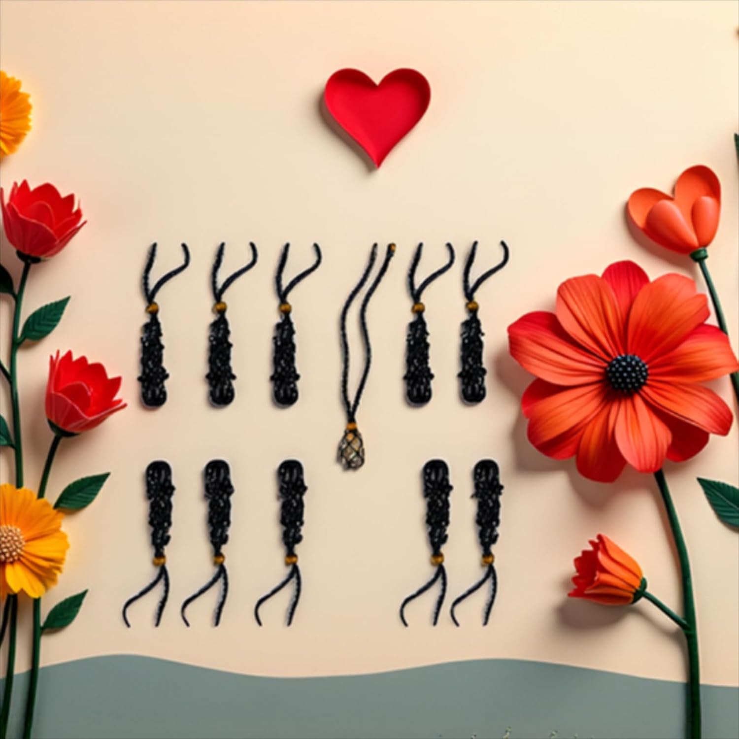 Fish-Netted Crystal Cage Holders Black Necklace , Adjustable Cord Set Handwoven Rope for DIY Small Medium Quartz Stone Jewelry Making 3 Sizes (10, Small) - Image 3