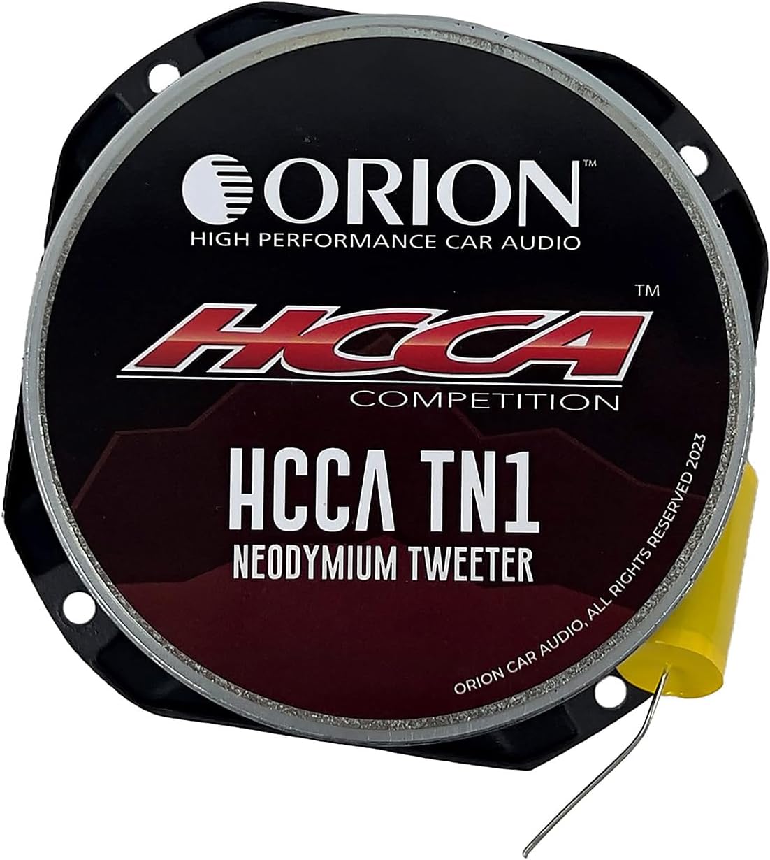 ORION HCCA Series TN1 4.5” Super Neodymium Bullet Tweeter | Aluminum Diaphragm W/Flex Ring, 1.5” Voice Coil, 175W RMS, 700W Max, Built-in Crossover - High Performance Pro Car Audio Tweeter (Single)