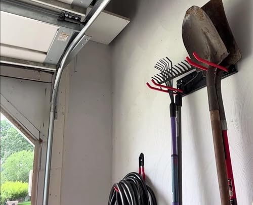 Miniatura 8 de Ultrawall Ganchos de garaje multialmacenamiento, estante utilitario con múltiples métodos de instalación, sistema organizador de herramientas de