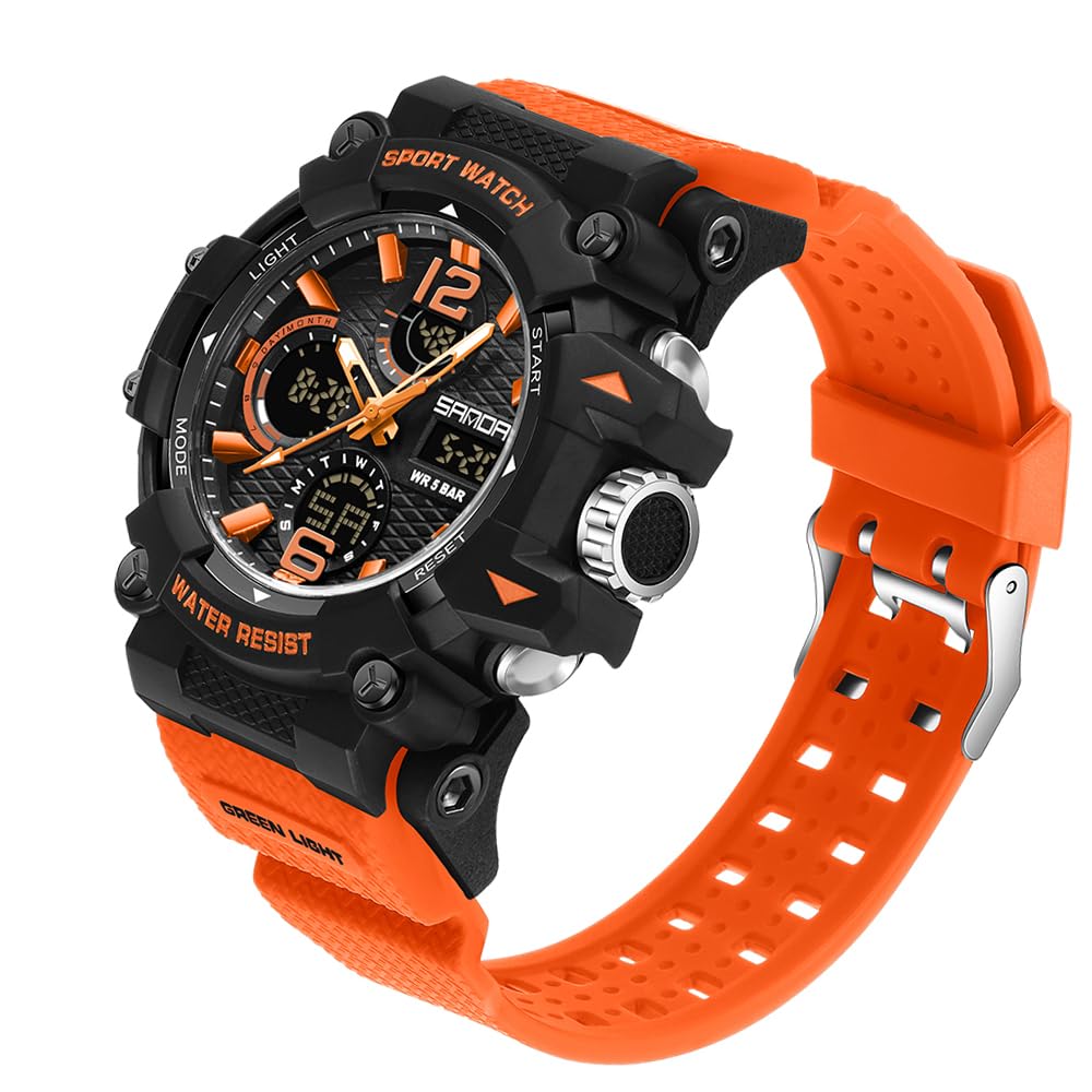 Montre numérique multifonction pour homme actif cherchant la solidité - 7