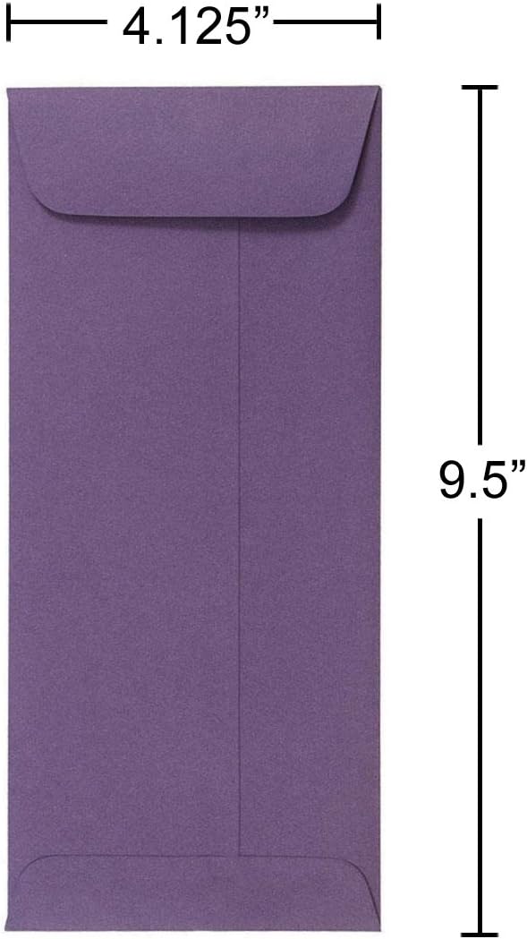 JAM Paper 洋形10号 ポリシー封筒 50 per Pack パープル