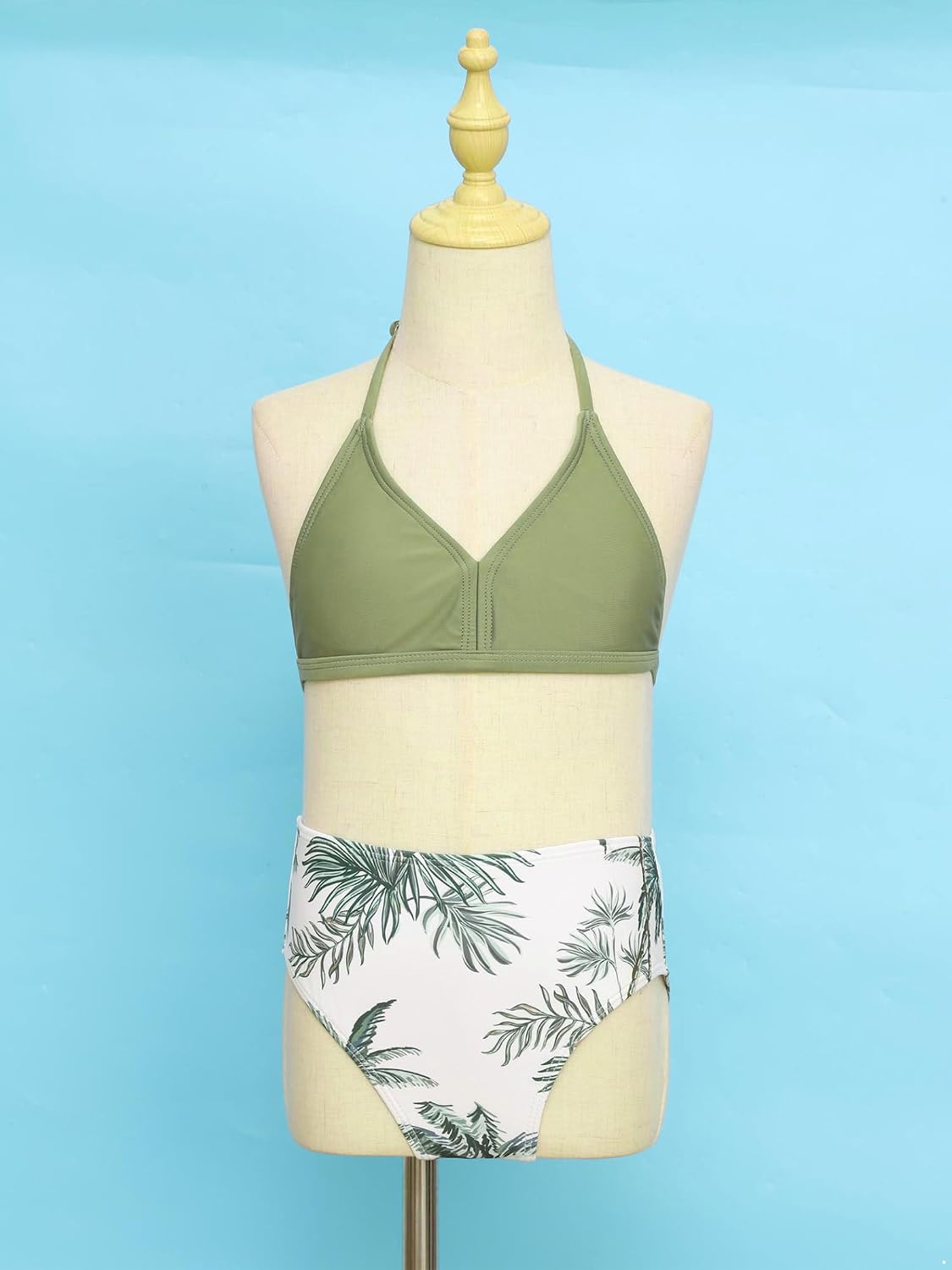 Kids Girls Hawaii Bikini Cover Up Sets Summer Beachwear Bathing Suit 4Pcs Swimsuit Sunsuit