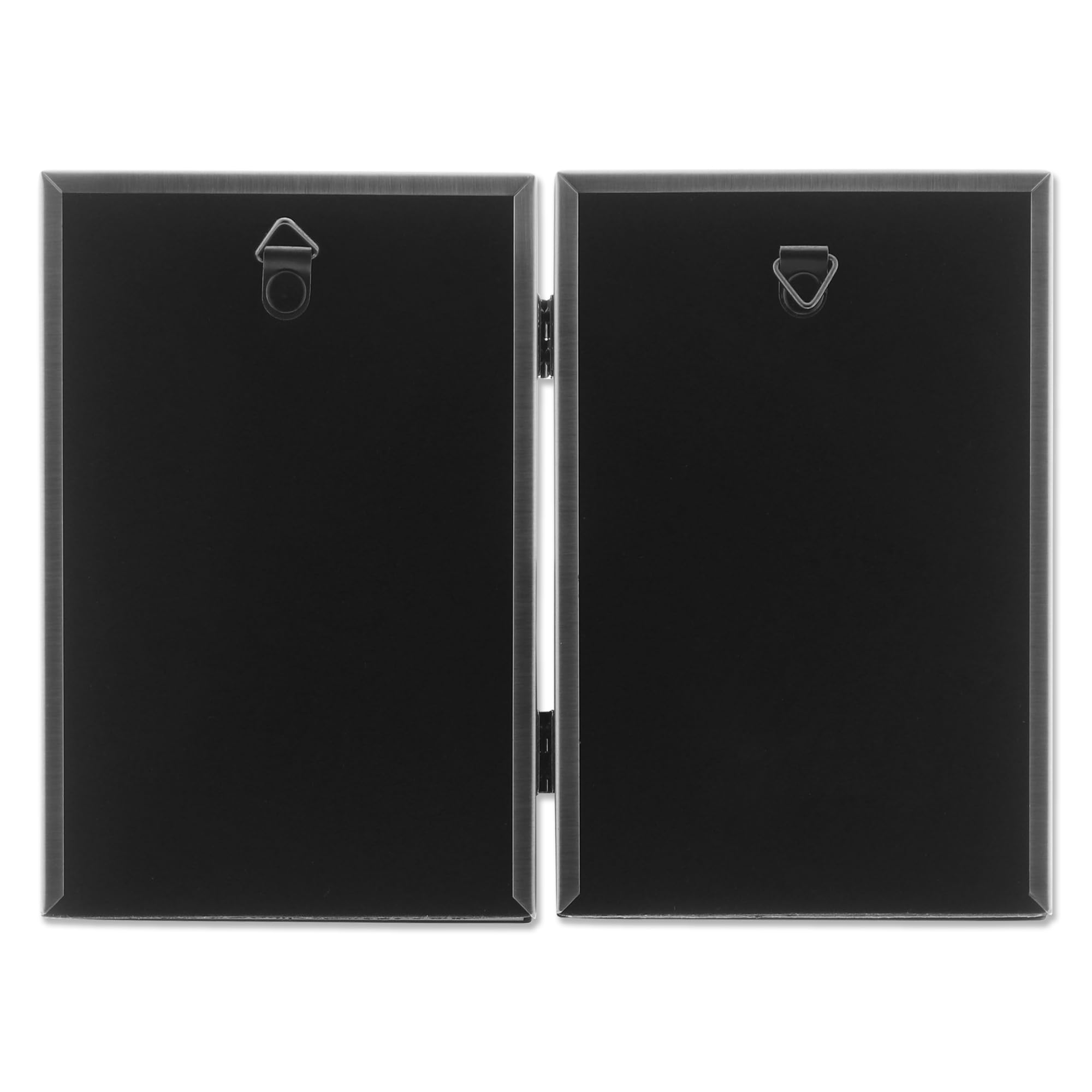 Lawrence Frames Doppel-Bilderrahmen mit Scharnier, 10 x 15 cm, Antik-Zinn-Design – Ansicht 3