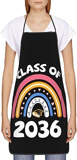 Class of 2036 Grow With Me First Day of School Graduation Apron for Women Men Baking Grilling Gardening Cooking Grooming BBQ Kitchen Chef Aprons Gifts
