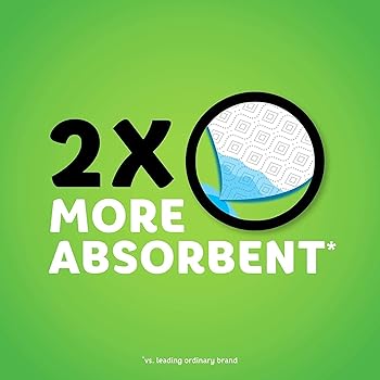 Bounty Quick-Size Paper Towels, White, 16 Family Rolls = 40 Regular Rolls (Packaging May Vary)