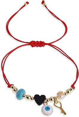 Evil Eye Protection Bead Bracelets for Women Girls, Handmade String Beaded Bracelet Adjustable Jewelry Gifts...