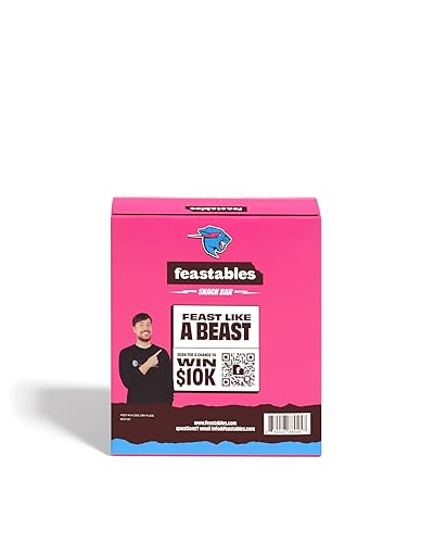 Miniatura 3 de Feastables MrBeast - Barras de chocolate con chispas de chocolate (caja de 5 unidades, paquete de 6)