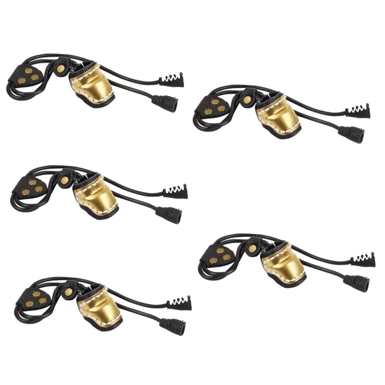 BESPORTBLE 5pcs Finger Protection Pad Glove Painless Thumb Protector Ring for Shooting