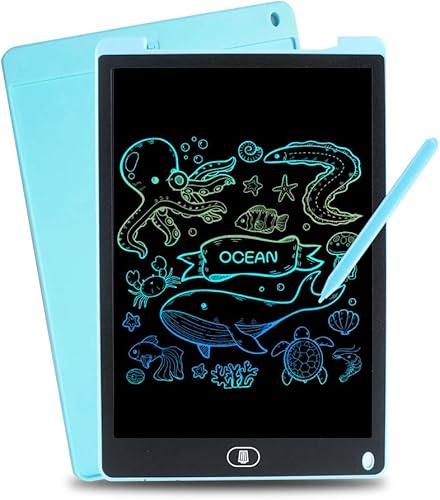 Kids Toys Tableta de escritura LCD de 12 pulgadas, tablero de dibujo para niños de 3, 4, 5, 6 años en adelante, color azul (12 pulgadas, azul)