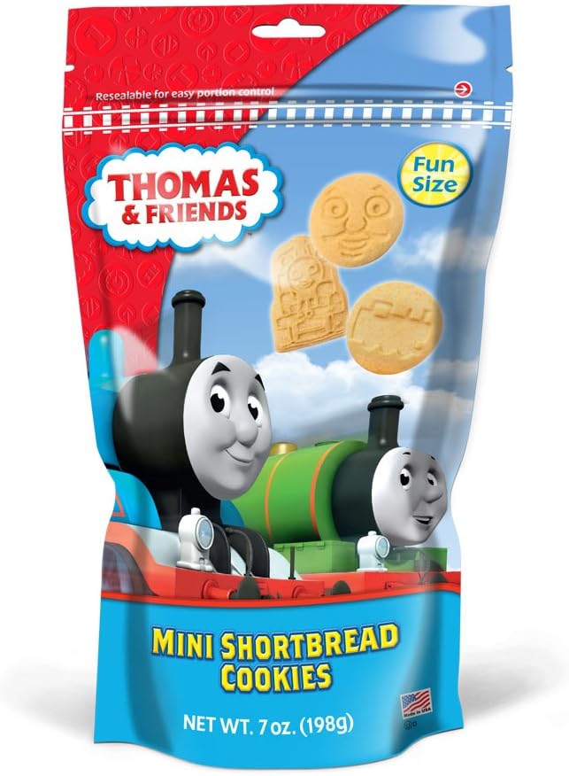Primary Colors Candy Thomas Train Shortbread Cookie Bag, 7 Ounce (Pack of 8)