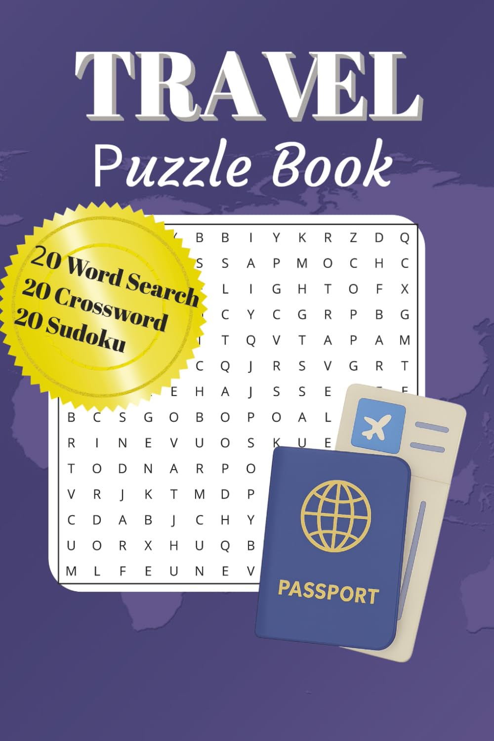 Travel Puzzle Book: A Travel Activity Book for Adults, Seniors and Teens