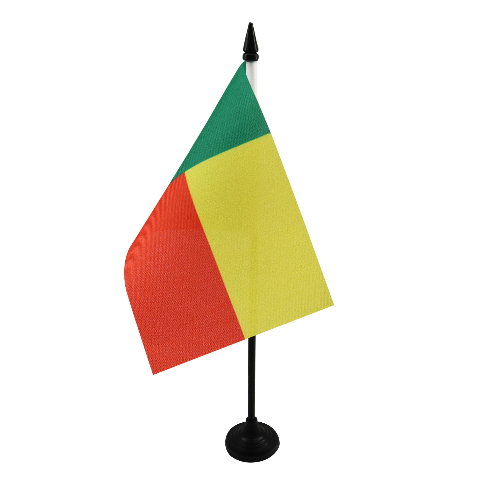 AZ FLAG Benin Table Flag 4x6 in 100D Polyester Plastic Base