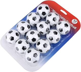 Zopsc Table Soccer Replacement Balls 36mm, 12 Pack Resin