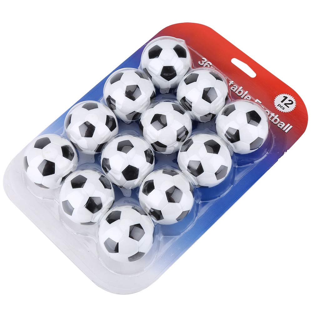 Set De 12 Bolas De Futbolín Silenciosas – 6 Colores (rojo, Azul, Verde, Naranja, Negro Y Blanco), Repuestos Ecológicos, Ideales Para Juegos De Mesa De Fútbol