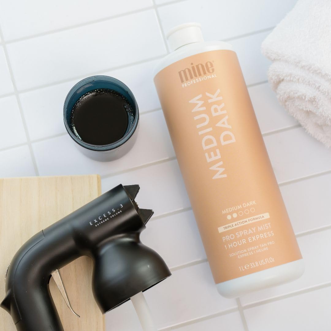 MineTan Spray Tan Solution | Bronze Collection - Dark Sunless Tanning Solutions for a Bronzed, Glow Skin Finish, Fast Dry, Hydrating, Coconut Scented, Salon Pro Formula Fake Tanner Mist, 33.8 Fl Oz - Image 9