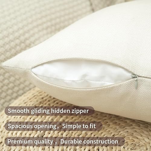 Miniatura 3 de GEEORY Juego de 4 fundas de almohada decorativas de otoño de 18 x 18 pulgadas, diseño de calabazas, diseño de búfalo bendecido con texto en inglés