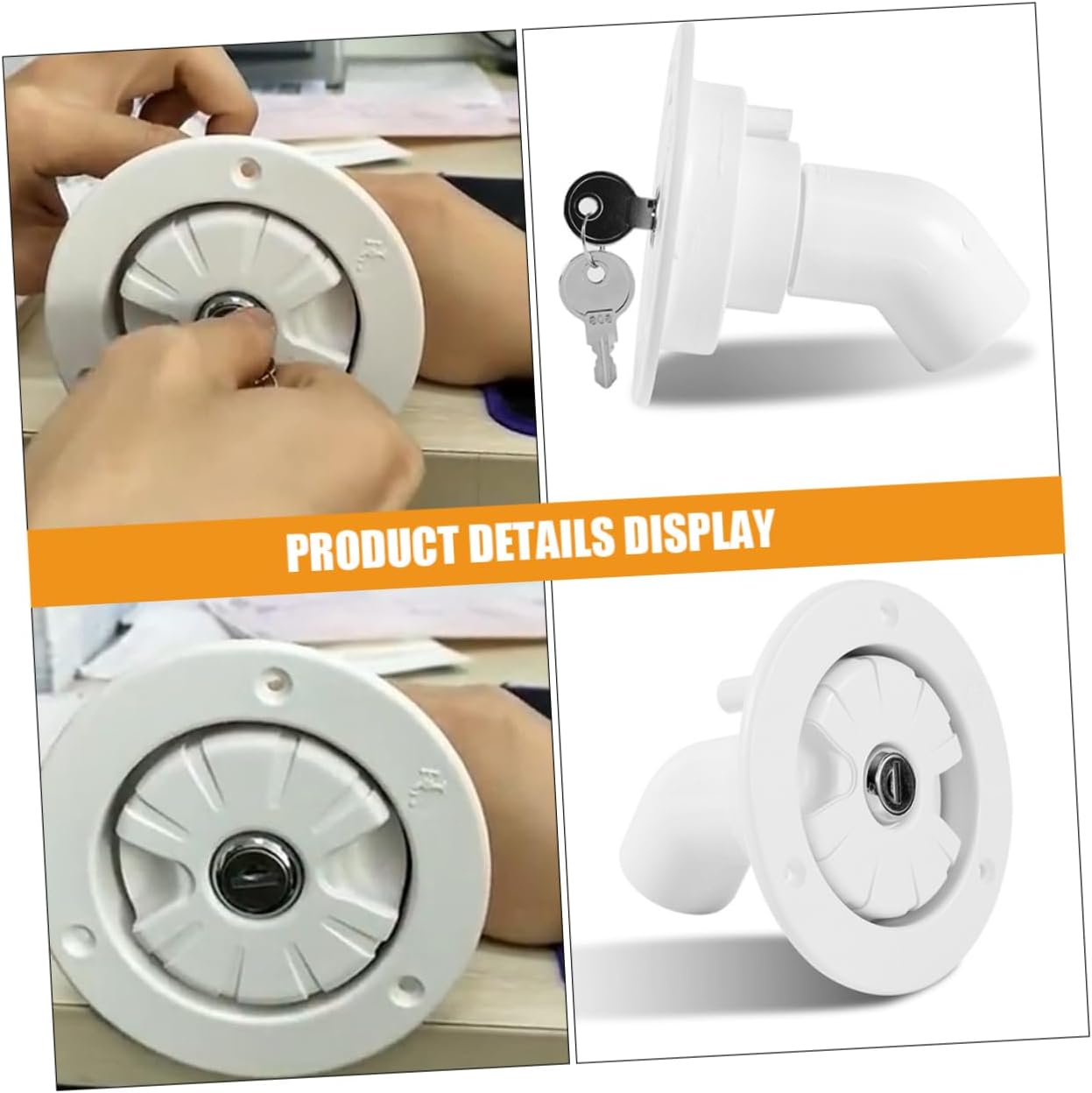 Replacement Rv Water Inlet Cap Camper Parts Durable Water Fill Inlet for Trailer Rv Marine Easy to Use