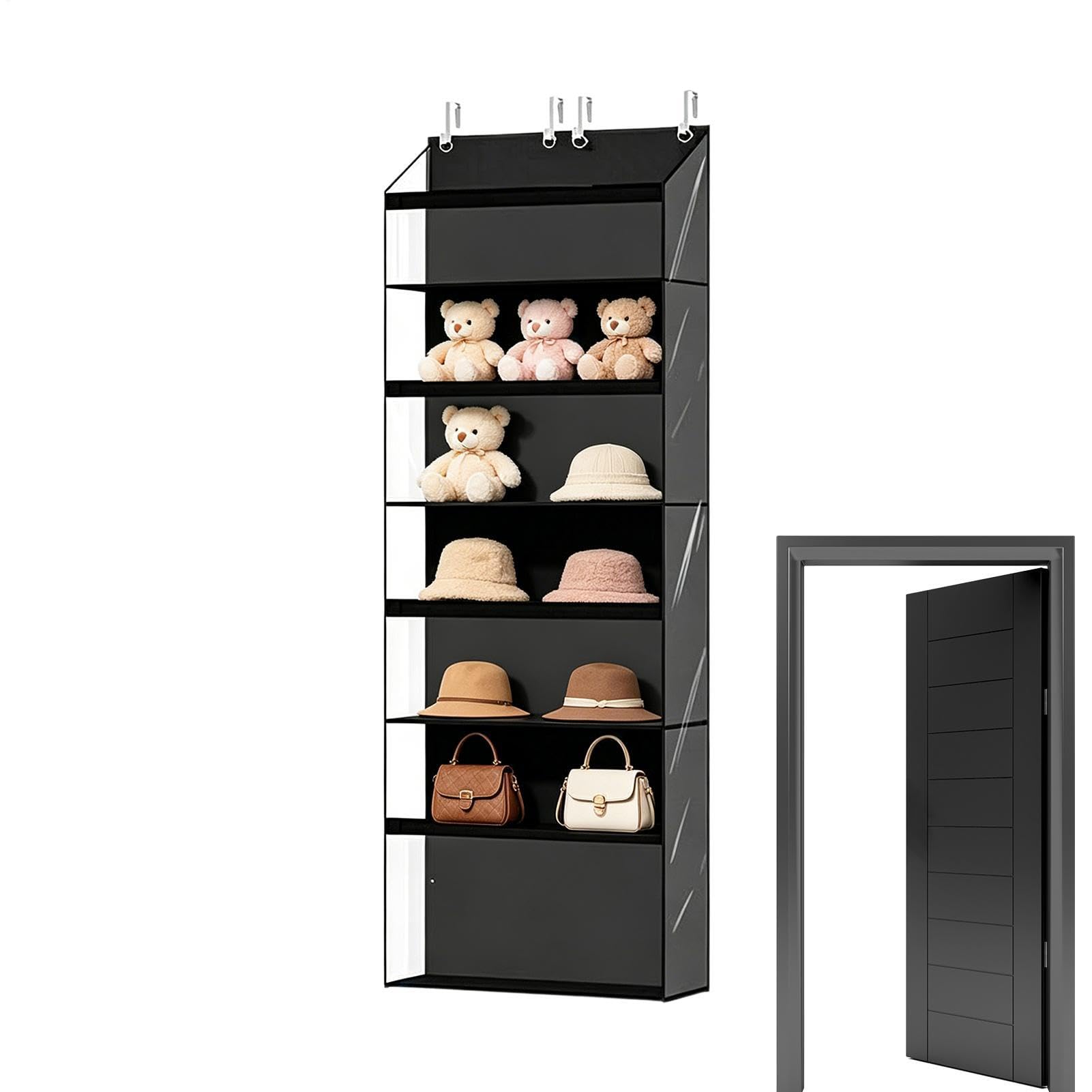 Organizer da Porta Mensole a Parete | Organizer Per Porta Peluche Per Bagno Dormitorio Asilo Appartamento Armadio Casa Bambole Vestiti Ragazze Adolescenti