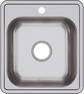 Dayton D117191 Single Bowl Top Mount Stainless Steel Bar Sink, 17 x 19