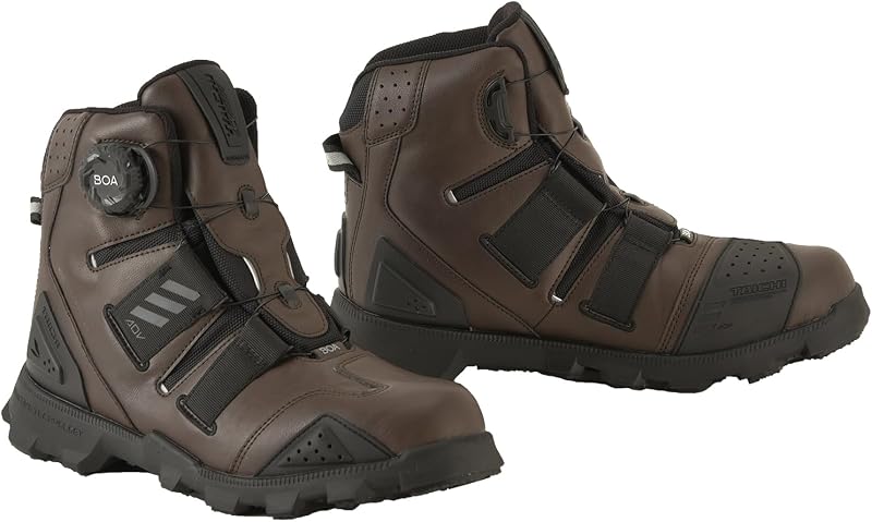 TAICHI(RSタイチ) バイクウェア ライディングシューズ 防水 プロテクター内蔵 BOAダイヤル ビブラムソール DRYMASTER コンバットシューズ RSS010
