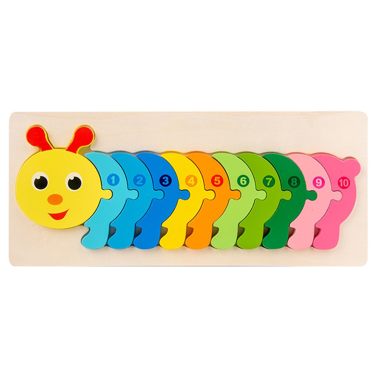 Wooden Number Puzzles for 2+ Year Olds