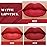 evpct 3Pcs Dark Deep Light Bright Ruby Red Matte Lipstick Set for Women Red Matte Silky Velvet Listick Waterproof Long Lasting Smudge Proof 24 hour Lip Stain Makeup matte lipstick 24 hours original 5