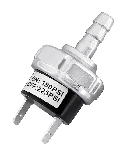 Compresor de aire de 180-225 PSI Interruptor de potencia de presión micro apto para máquinas Dewalt Porter Cable Craftsman, AB-9063290 Piezas de