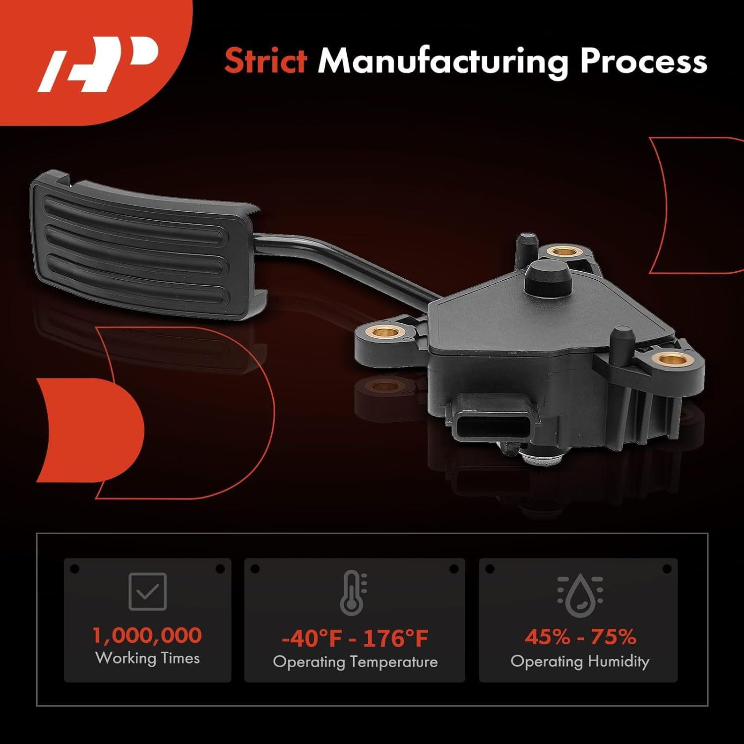 A-Premium Accelerator Pedal with Position Sensor Assembly Compatible with Nissan Sentra 2010 2011 2012 2.0L, Automatic CVT Transmission