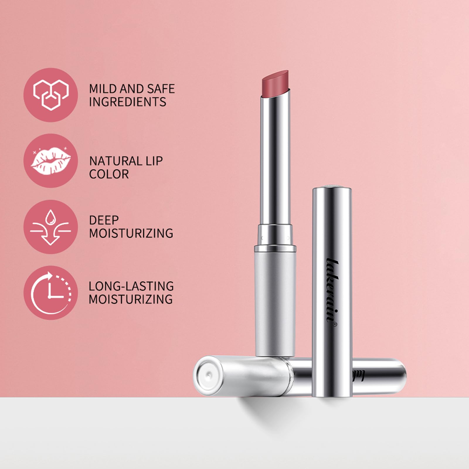Honey Lipstick, Pink Hydrating Tinted Lip Balm for Dry Lips Nourishing Lip Balm Natural Black Cherry Tint Lipstick Lip Care Makeup - Image 3