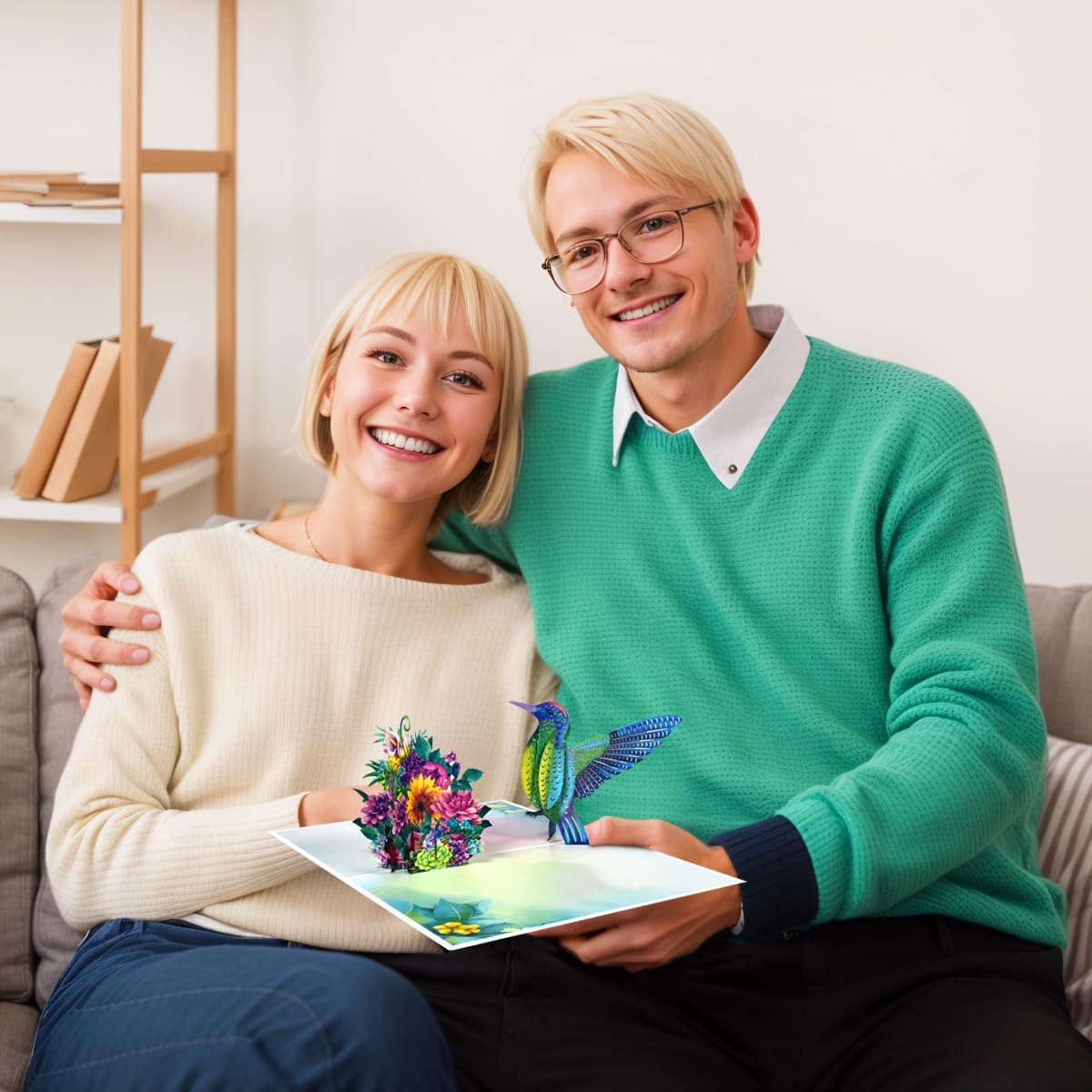 3D Hummingbird Pop Up Cards - Happy Birthday, Father's Day, Anniversary, Valentine's, Thank You - Image 6