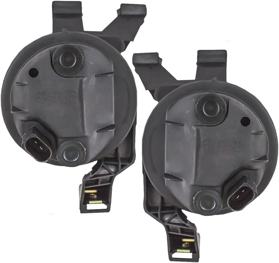 Brock Replacement Driver and Passenger Fog Lights Lamps Compatible with 1998-2000 New Beetle 1C0941699A 1C0941700A