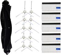 Vista 1 de EtliN Cepillo de rodillo lateral Filtro HEPA compatible con Tefal Rowenta X-Plorer Serie 75 RG7687 RR7687WH Kit de accesorios para aspiradora