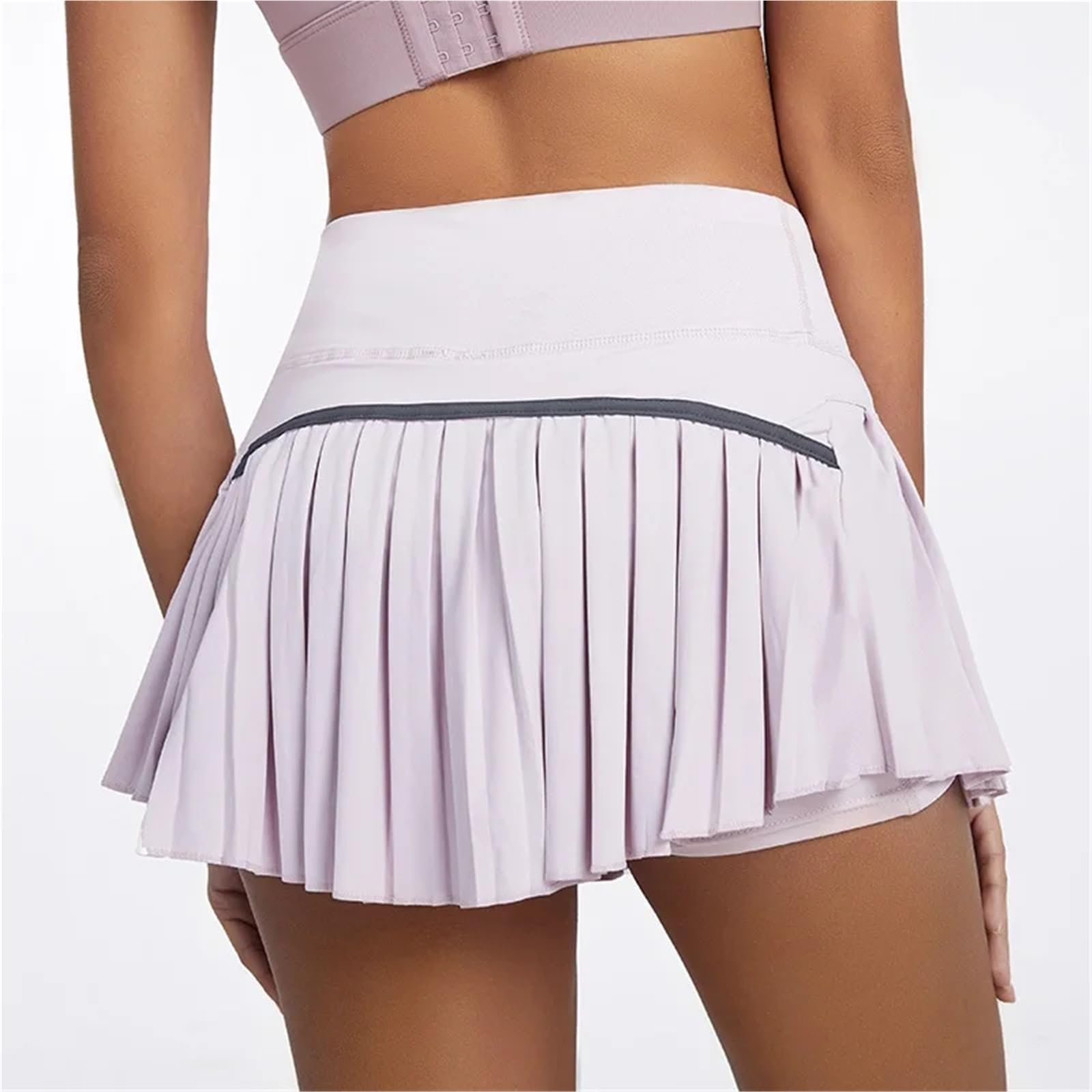 Falten-Tennisrock aus Spandex-Nylon mit Futter | Mehrfarbig, mehrere Größen for Damen, Sommer-Tennis und Outdoor-Sport